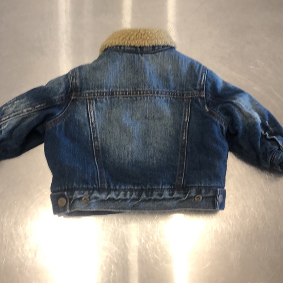 Children’s Place denim Sherpa lined jacket - Picture 3 of 3